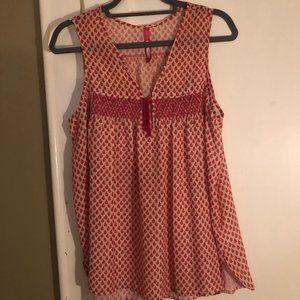 Pink Sleeveless Anthropologie Top